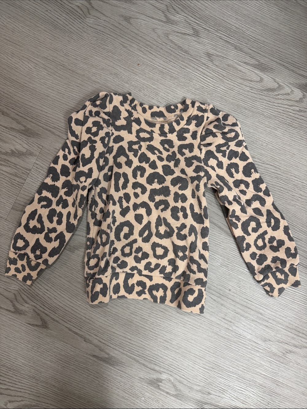 Grayson Mini Toddler Girl Leopard Print Long Sleeve Sweater Top 3T
